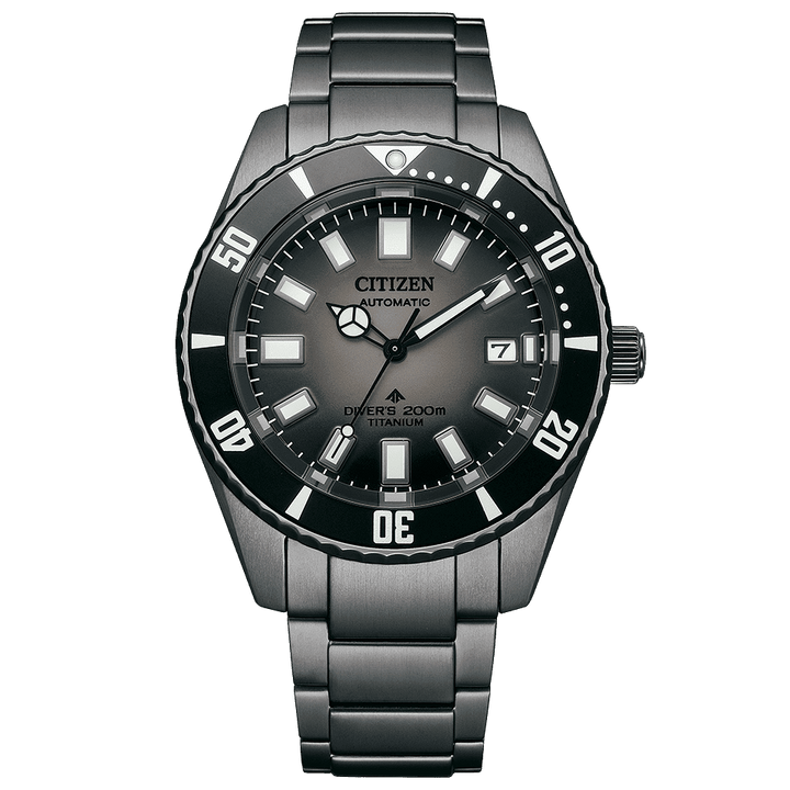 CITIZEN PROMASTER NB6025-59H mechanical Watch Men's Watch, super titanium Case, black Dial,super titanium Three-fold push type Band.