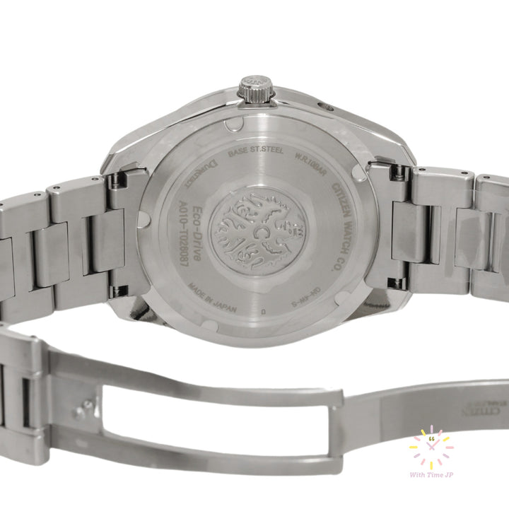 THE CITIZEN AQ1050-50E solar Men's Watch back cover.