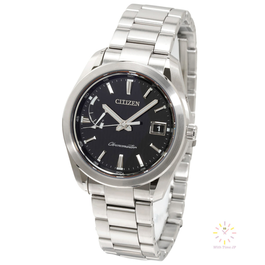 THE CITIZEN AQ1050-50E solar Men's Watch, Stainless steel Case, black Dial,Stainless steel Three-fold push type Band.