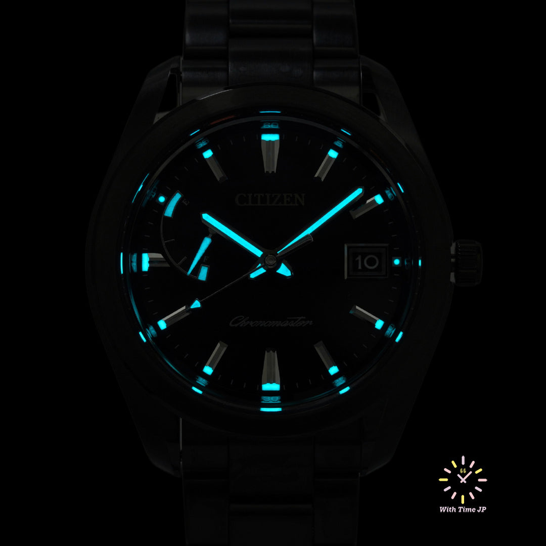 THE CITIZEN AQ1054-59E Solar Men's Watch Lumibright on black dial.