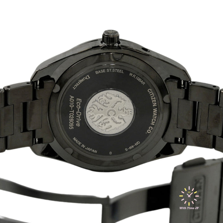 THE CITIZEN AQ1054-59E Solar Men's Watch caseback.