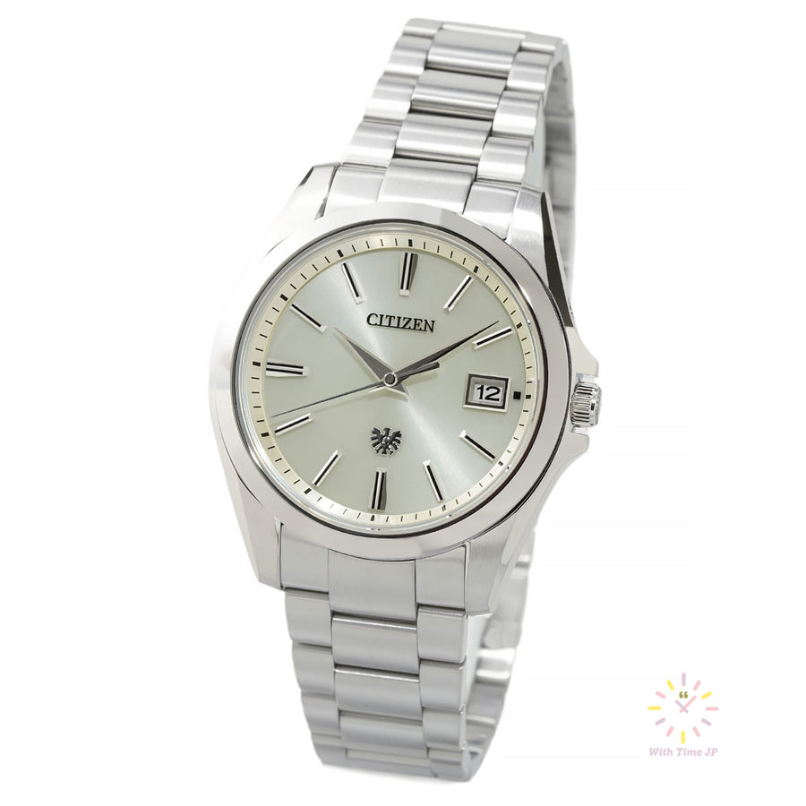 THE CITIZEN AQ4060-50A solar Men's Watch, Stainless steel Case, champagne gold Dial,Stainless steel triple link band.