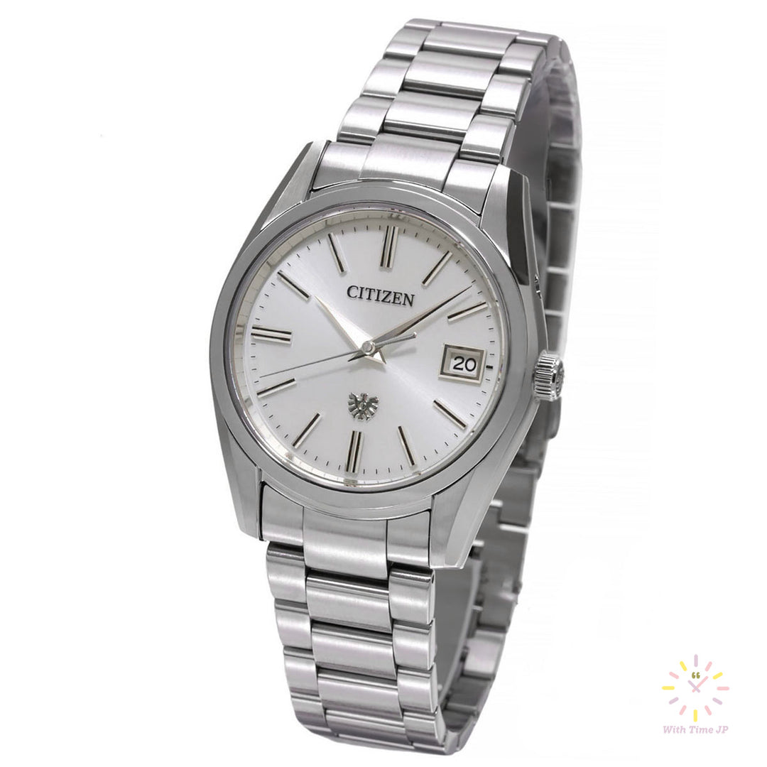 THE CITIZEN AQ4080-52A Solar Men's Watch, Stainless steel Case, Silver Dial,Stainless steel Three-fold push type Band.