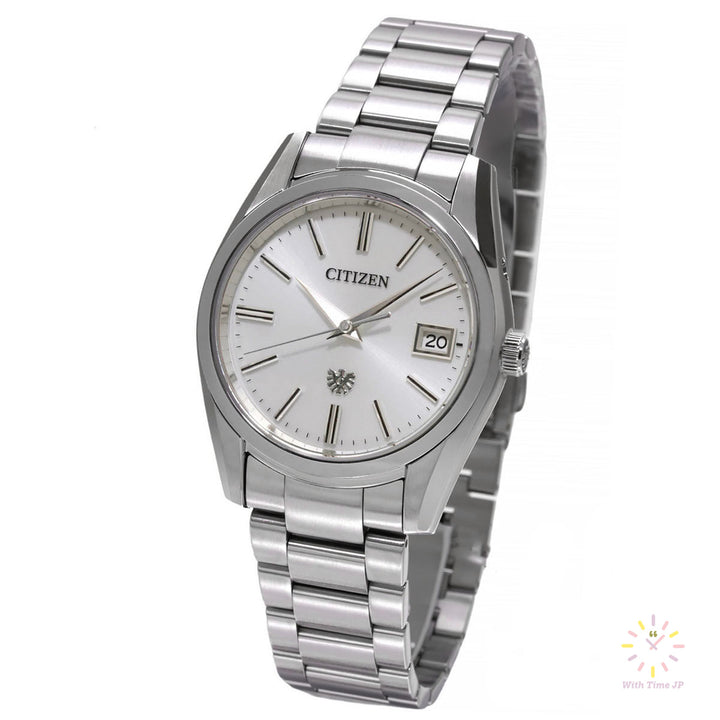 THE CITIZEN AQ4080-52A Solar Men's Watch, Stainless steel Case, Silver Dial,Stainless steel Three-fold push type Band.
