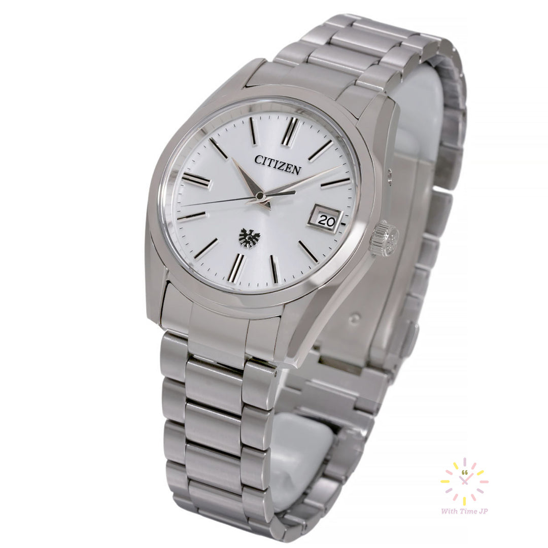 THE CITIZEN AQ4080-52A Solar Men's Watch Angle from the right side.