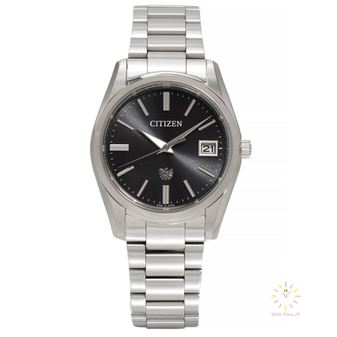 THE CITIZEN AQ4080-52E Solar Men's Watch Front angle.