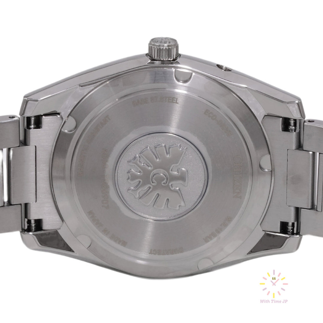 THE CITIZEN AQ4080-52E Solar Men's Watch back cover.