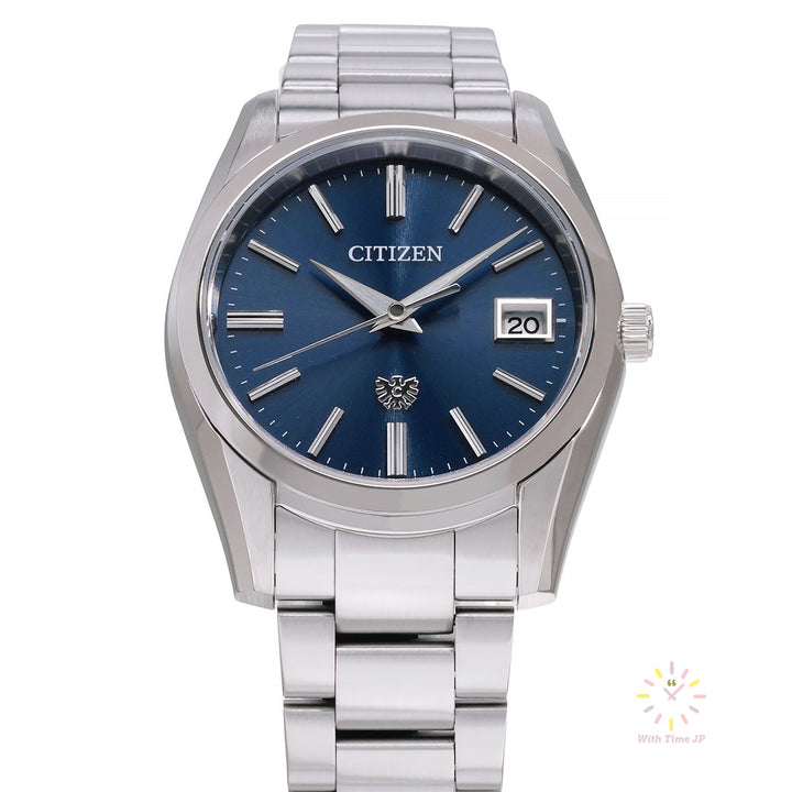 THE CITIZEN AQ4080-52L solar Men's Watch, Angle looking up from the front