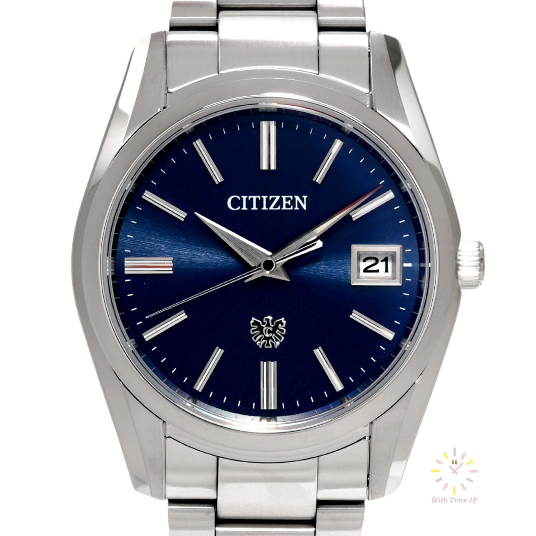 THE CITIZEN AQ4080-52L solar Men's Watch Front close-up