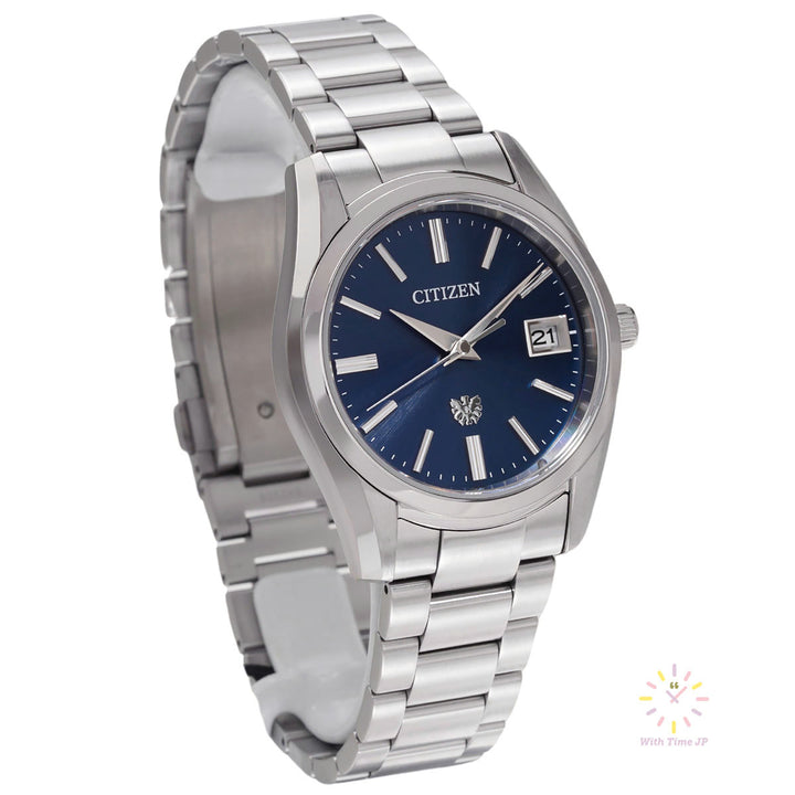 THE CITIZEN AQ4080-52L solar Men's Watch Angle from the left