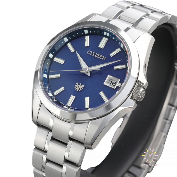 THE CITIZEN AQ4091-56L solar Men's Watch Angle from the left.