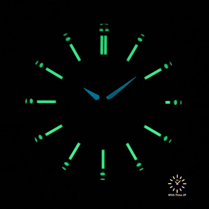 THE CITIZEN AQ4091-56L solar Men's Watch Lumibrite on blue Japanese paper dial.