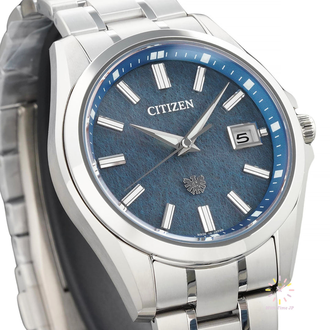 THE CITIZEN AQ4091-56M ,solar Watch, Left oblique angle.