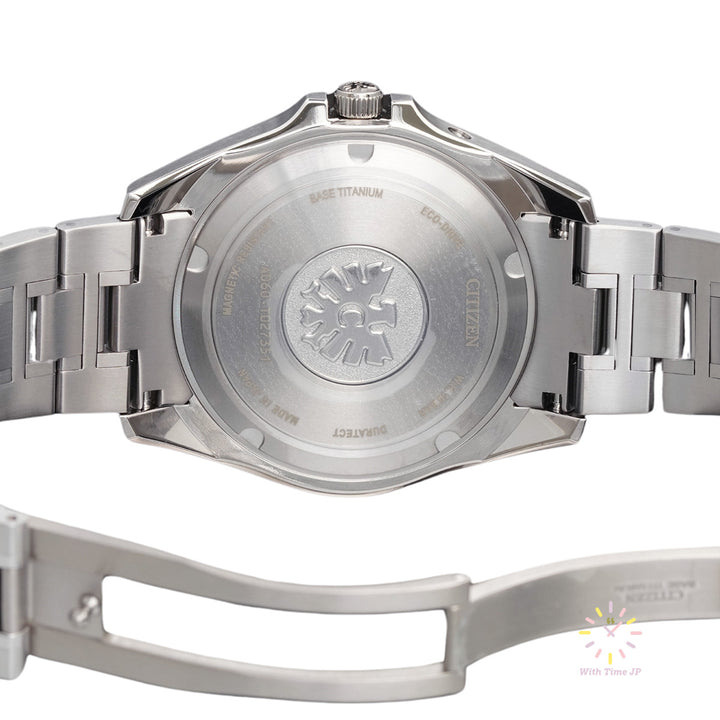 THE CITIZEN AQ4091-56M solar Watch back side