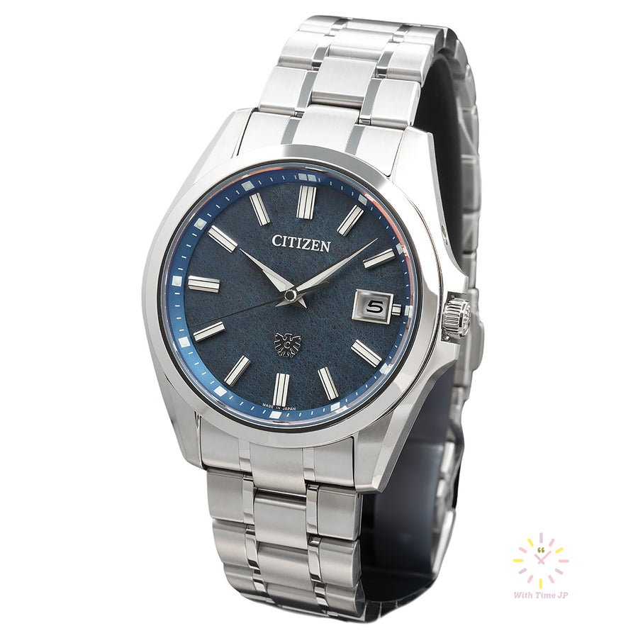 THE CITIZEN AQ4091-56M solar Watch Men's Watch, Stainless Steel Case, Blue Dial,Stainless Triple Link Band.