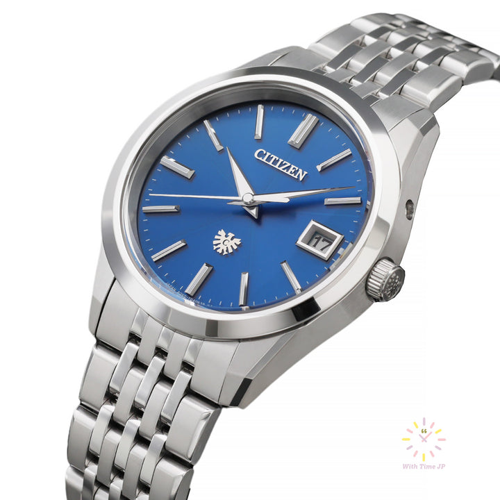THE CITIZEN AQ4100-57L Solar Men's Watch Angle from the right side.