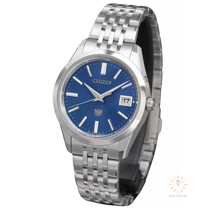 THE CITIZEN AQ4100-57L Solar Men's Watch, Super titanium Case, Blue Dial,Super titanium Band.
