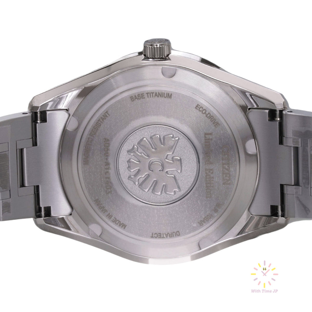 THE CITIZEN AQ4100-65L solar Men's Watch, back side.