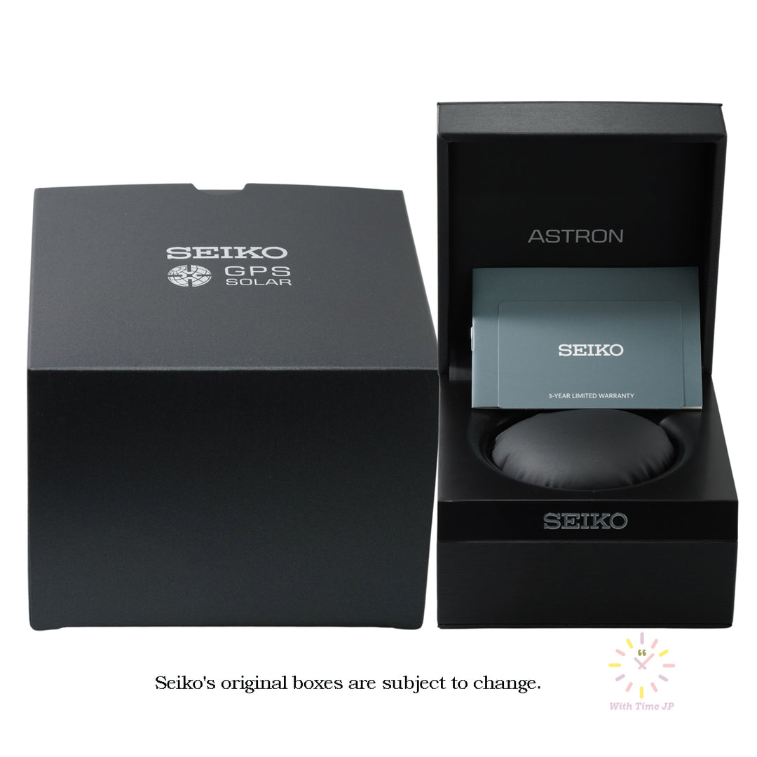 Seiko astron original box and 3-year international warranty.