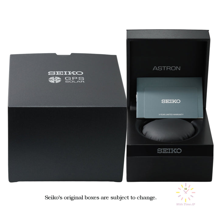 Seiko astron original box and 3-year international warranty.
