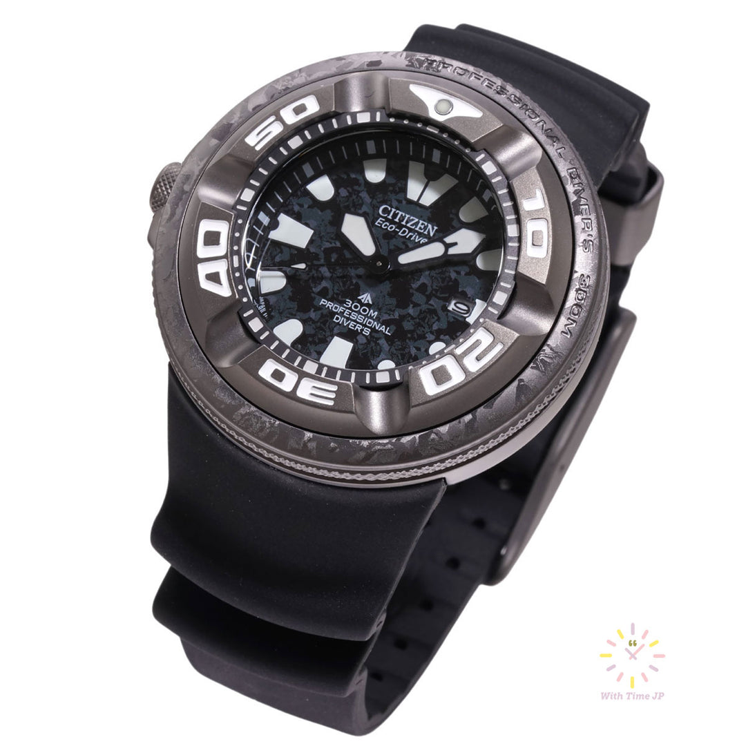 Citizen Promaster BJ8056-01E, oblique angle from below