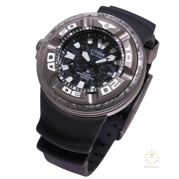 Citizen Promaster BJ8056-01E, oblique angle from below