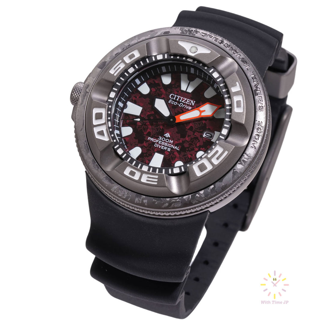 CITIZEN PROMASTER BJ8059-03Z right oblique angle.