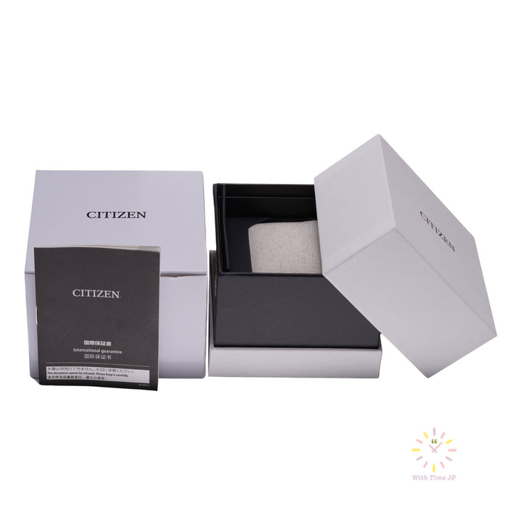 Citizen original box and international warranty card.