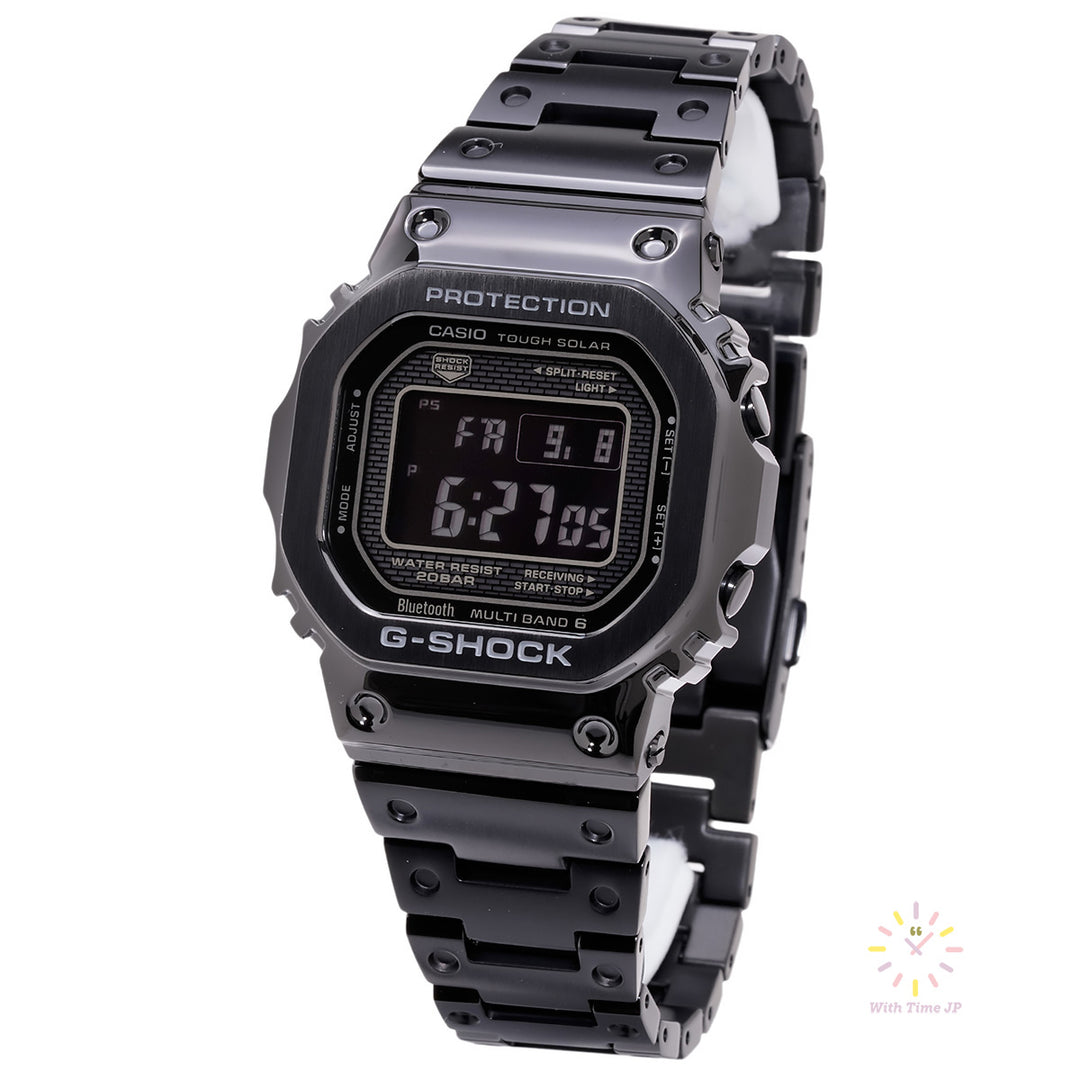 CASIO GMW-B5000GD-1JF, Men's Watch, Stainless steel, black Dial,Stainless steel Band.