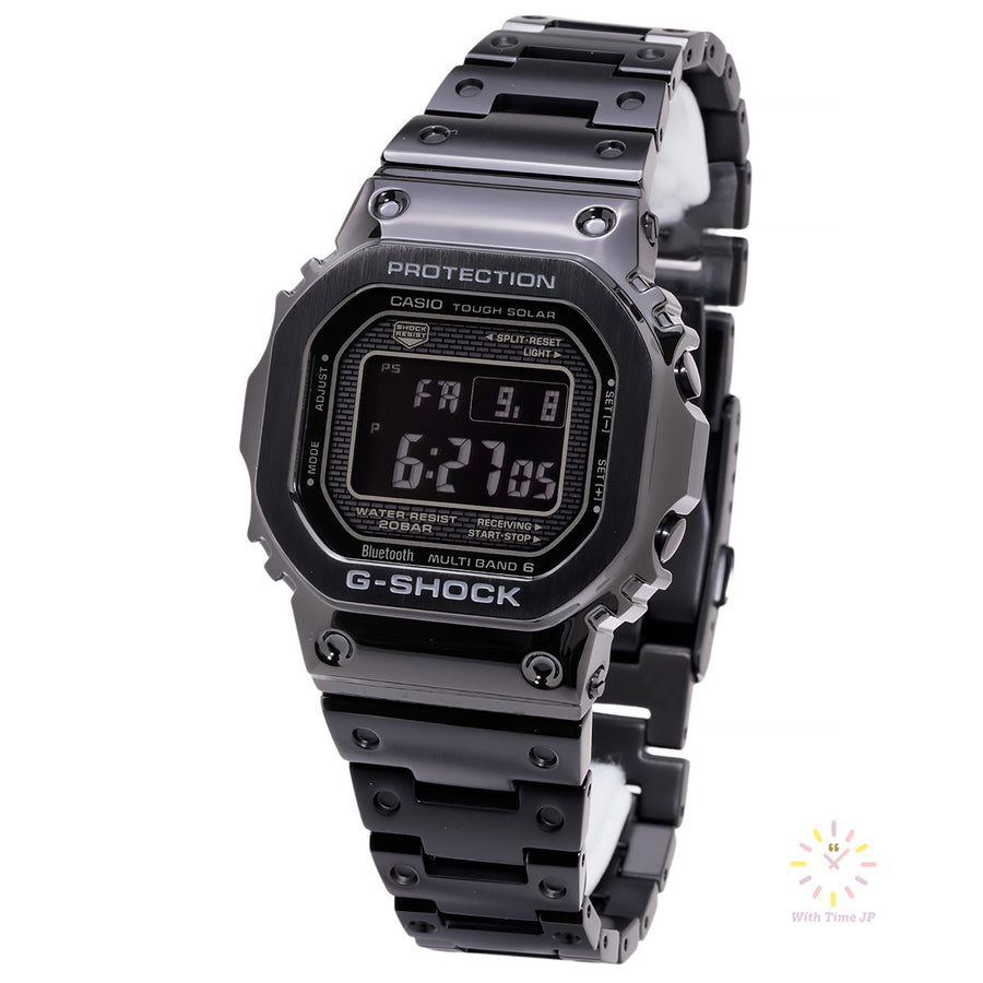 CASIO GMW-B5000GD-1JF, Men's Watch, Stainless steel, black Dial,Stainless steel Band.