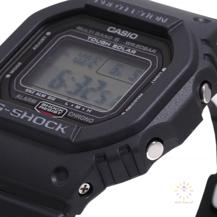 Side angle of CASIO G-SHOCK GW-5000U-1JF Mens Solar Watches.
