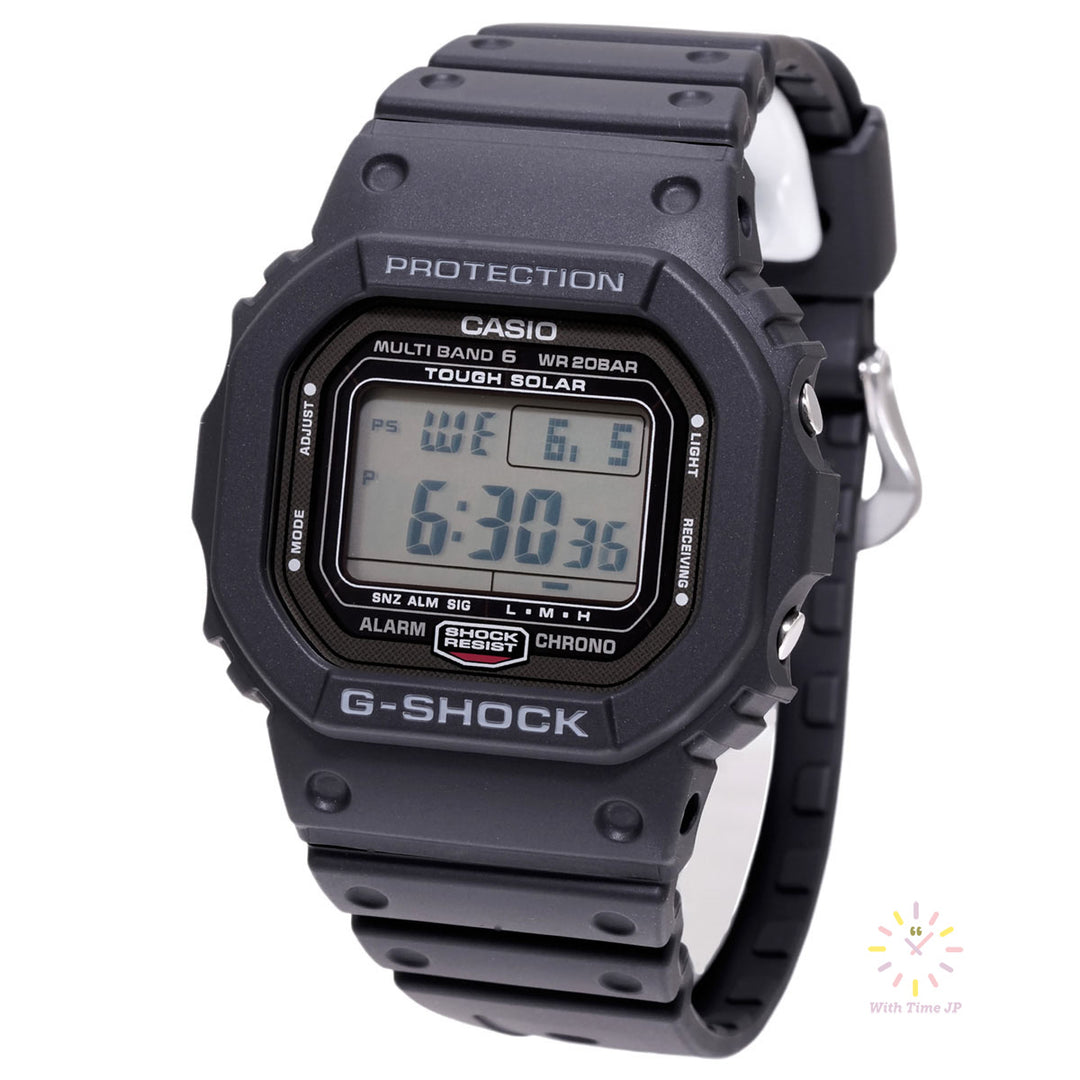 CASIO G-SHOCK GW-5000U-1JF Mens Solar Watches, Stainless steel & Resin case, Resin band, Liquid crystal display dial.