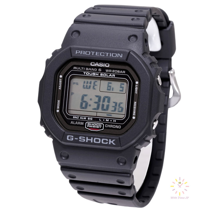 CASIO G-SHOCK GW-5000U-1JF Mens Solar Watches, Stainless steel & Resin case, Resin band, Liquid crystal display dial.