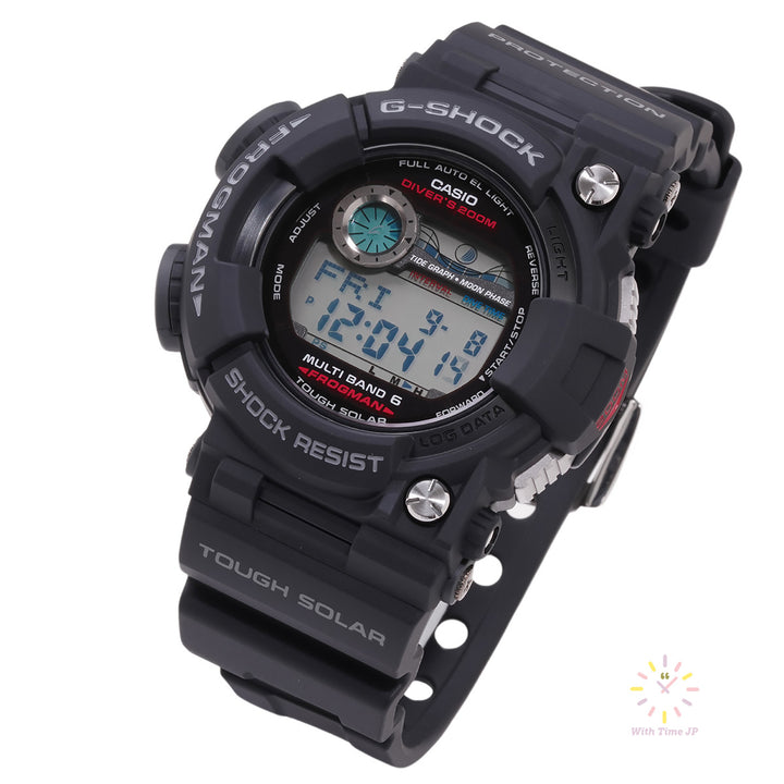 CASIO FROGMAN GWF-1000-1JF, viewed from right.