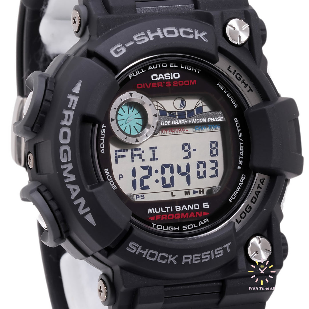 CASIO FROGMAN GWF-1000-1JF, viewed from front.