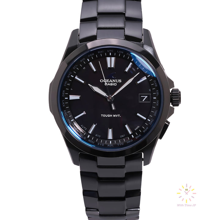 CASIO OCEANUS OCW-S100B-1AJF, viewed from front.