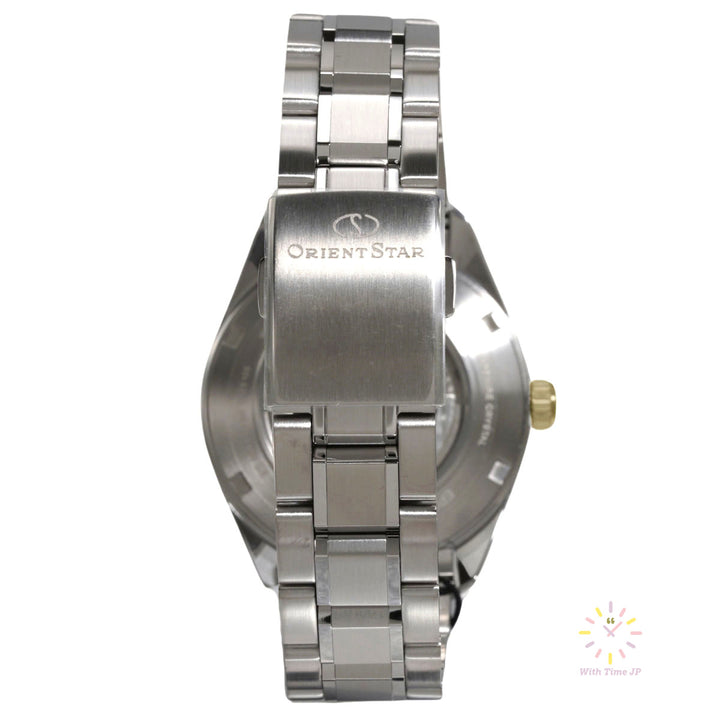 ORIENT STAR RK-AV0124G Stainless steel band and buckle.