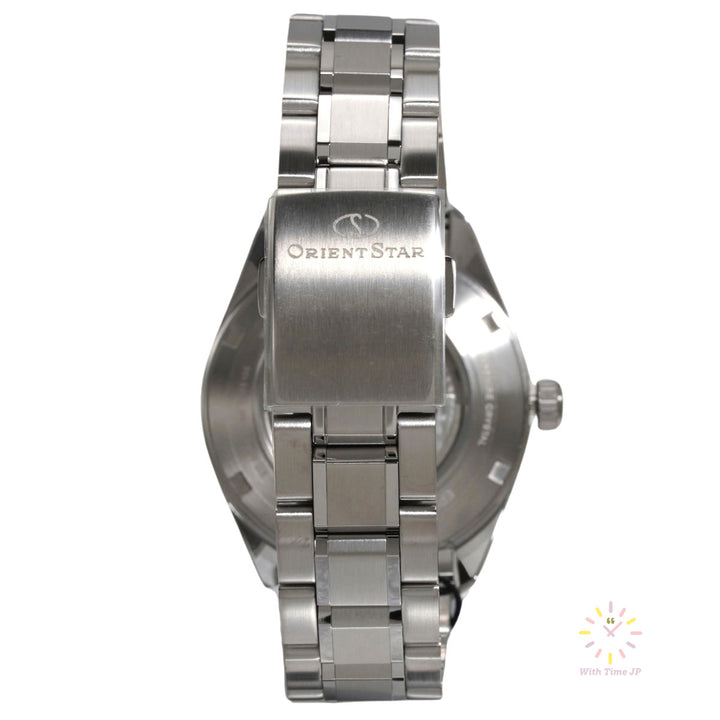 ORIENT STAR RK-AV0125S Stainless steel band and buckle.