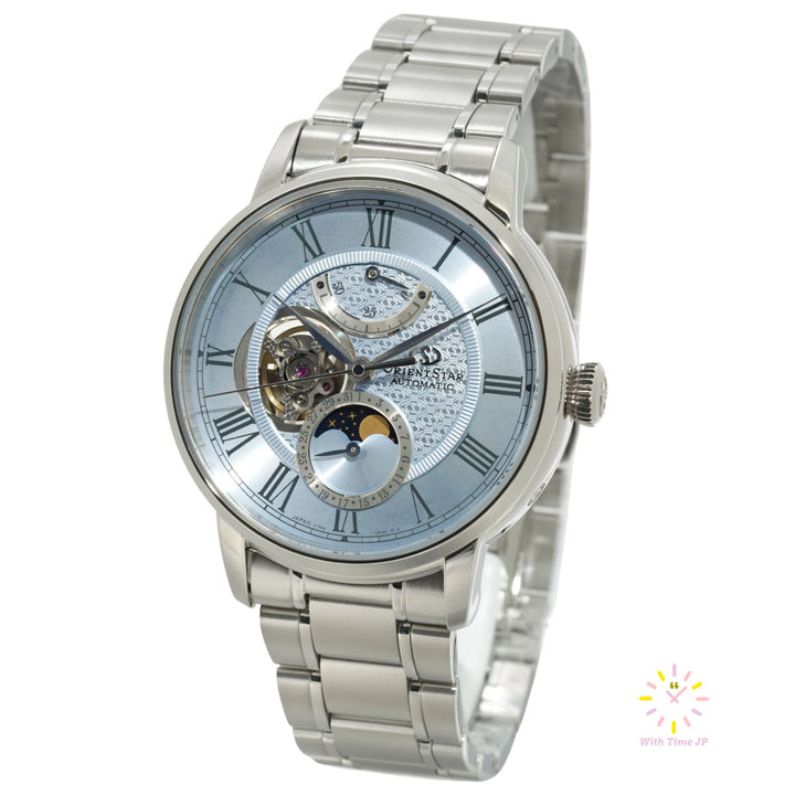 Orient Star RK-BT0003L, Mechanical Men's Watch, stainless steel case, Blue Dial,stainless steel Band.