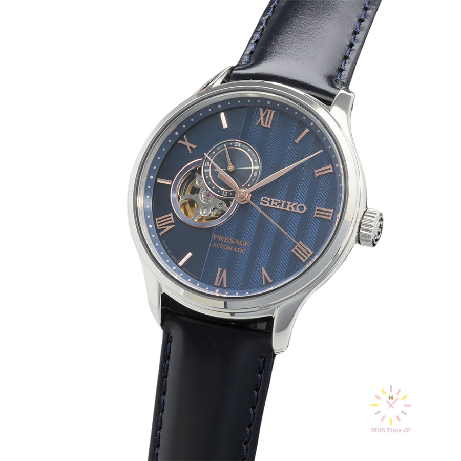 SIKO PRESAGE SARY187,mechanical Watch, Men's Watch, stainless steel Case, Blue Dial,calf Band.