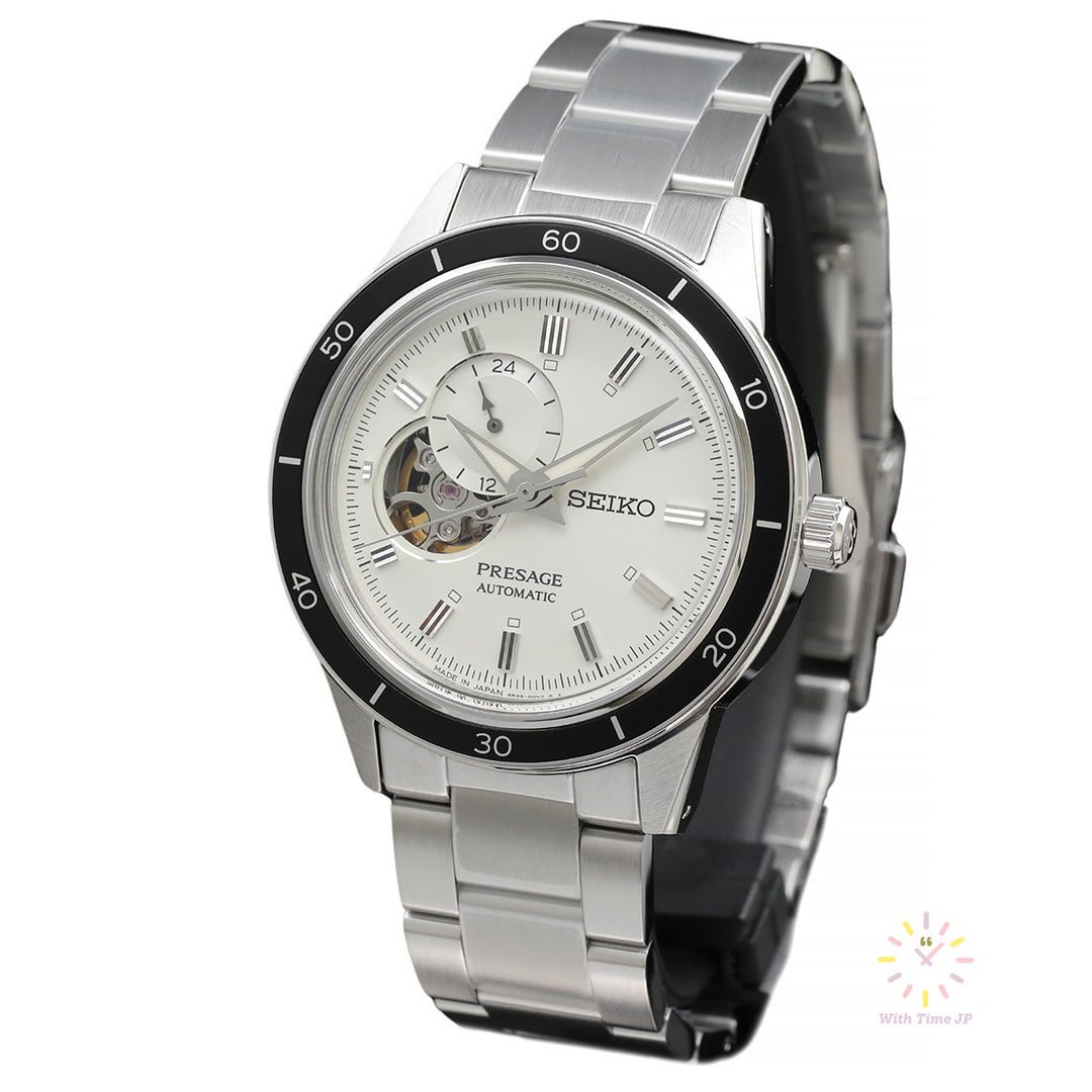 SIKO PRESAGE SARY189,mechanical Watch, Men's Watch, stainless steel Case, white Dial,stainless steel Band.