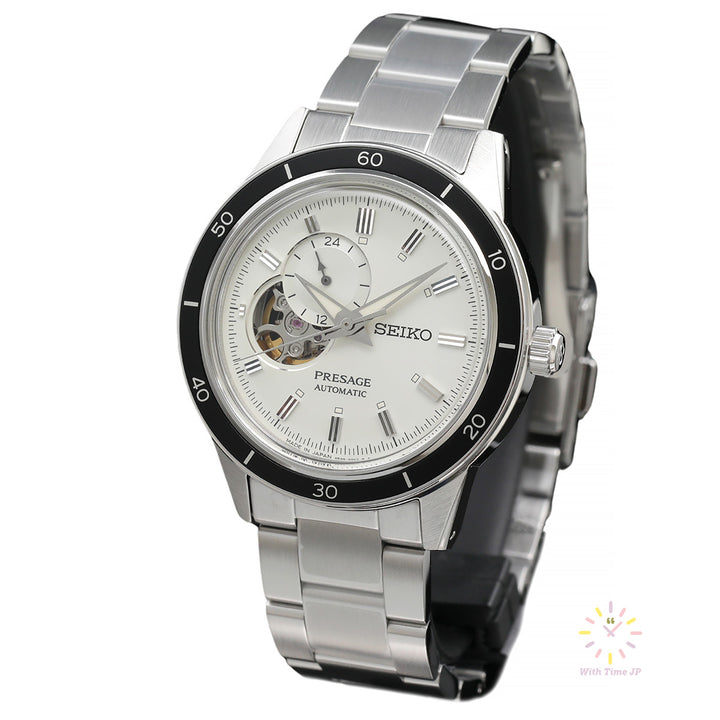 SIKO PRESAGE SARY189,mechanical Watch, Men's Watch, stainless steel Case, white Dial,stainless steel Band.
