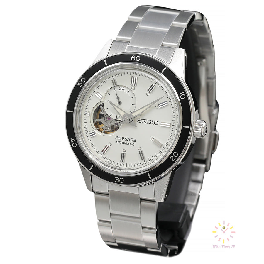SIKO PRESAGE SARY189,mechanical Watch, Men's Watch, stainless steel Case, white Dial,stainless steel Band.