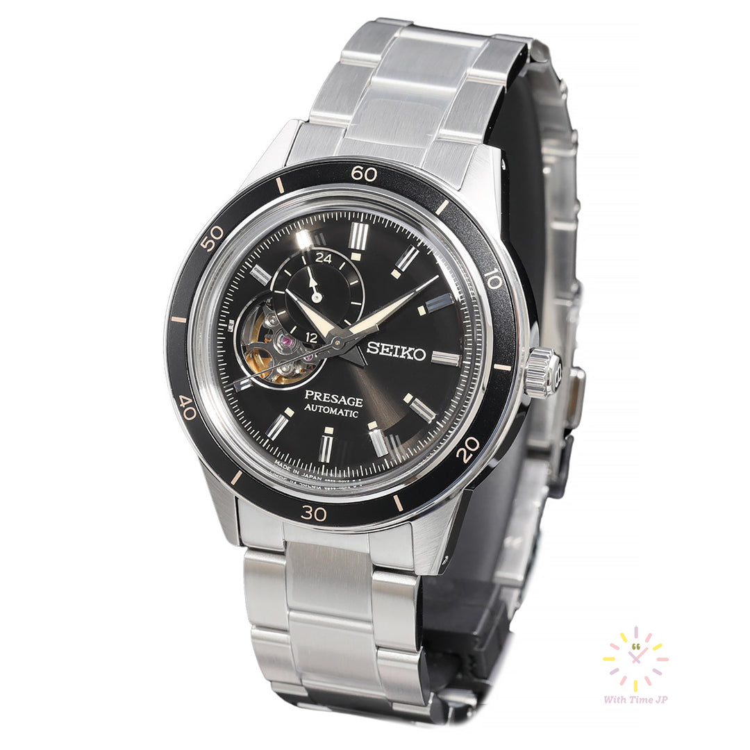 SIKO PRESAGE SARY191,mechanical Watch, Men's Watch, stainless steel Case, black Dial,stainless steel Band.
