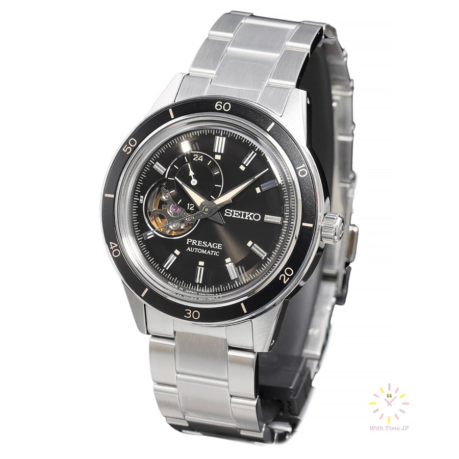 SIKO PRESAGE SARY191,mechanical Watch, Men's Watch, stainless steel Case, black Dial,stainless steel Band.