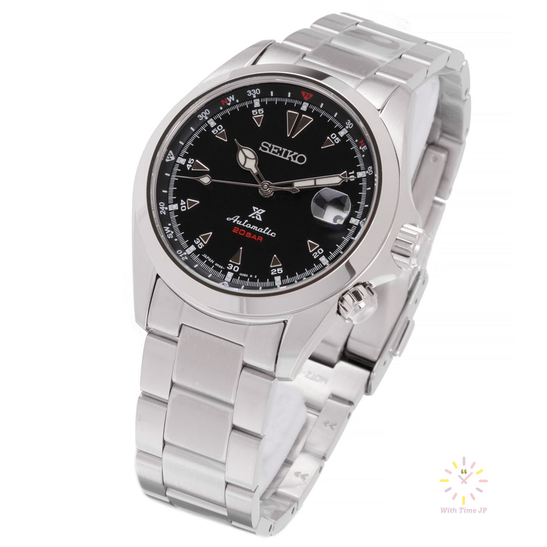 SEIKO SBDC087 Automatic diver's watch angle from the right.