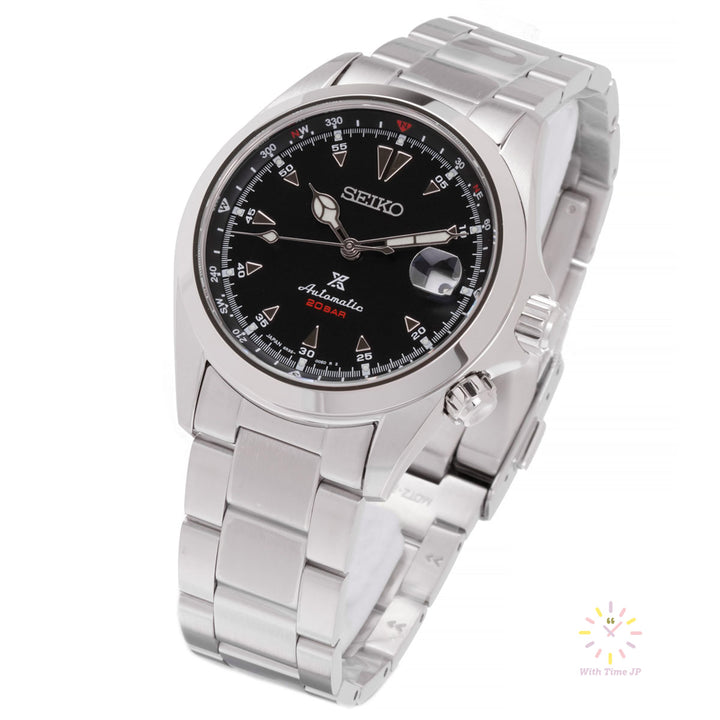 SEIKO SBDC087 Automatic diver's watch angle from the right.