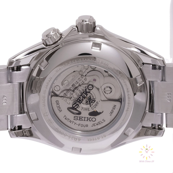 SEIKO PROSPEX SBDC087,Close-up of see-through case From back side