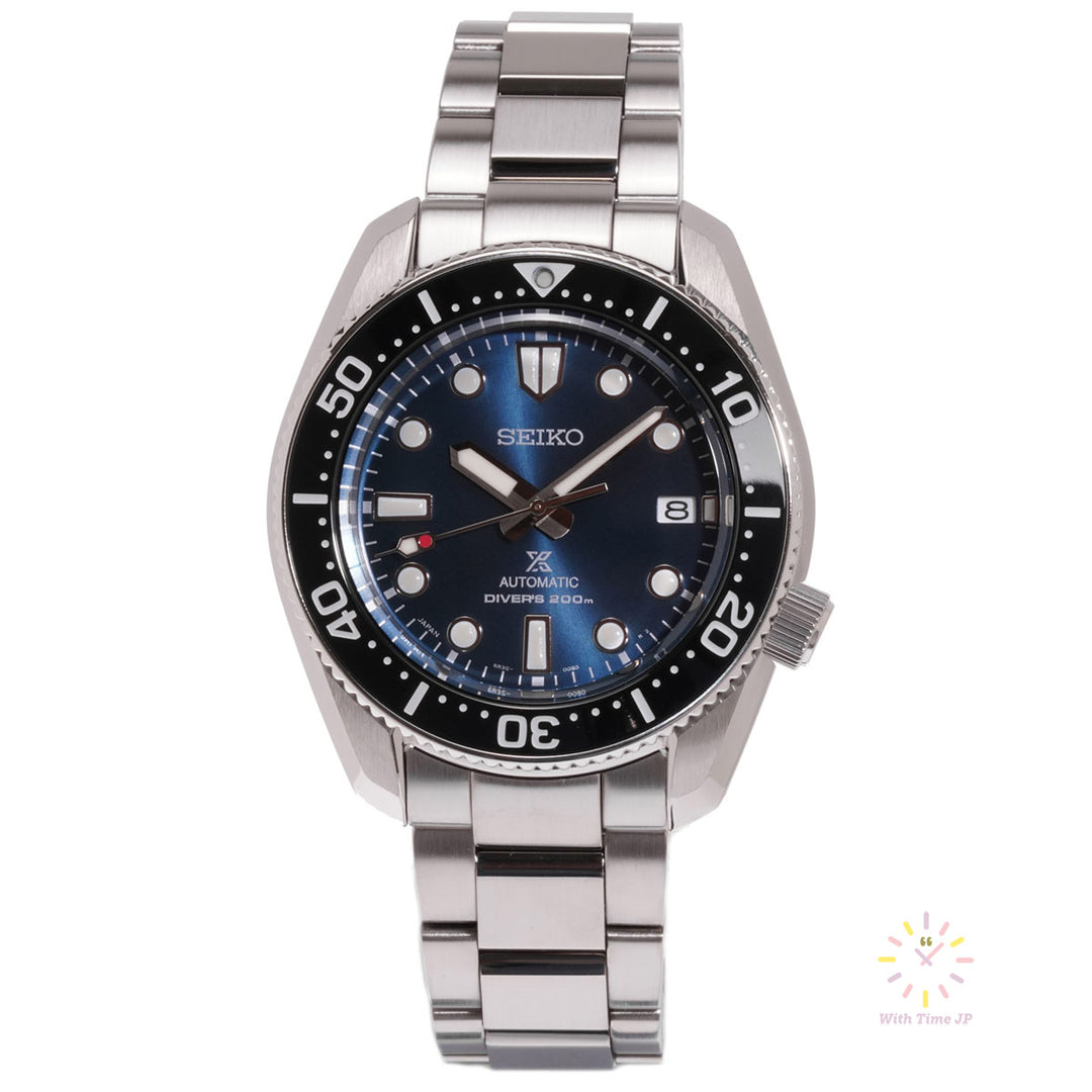 SEIKO Prospex SBDC127 Automatic diver's watch front angle.