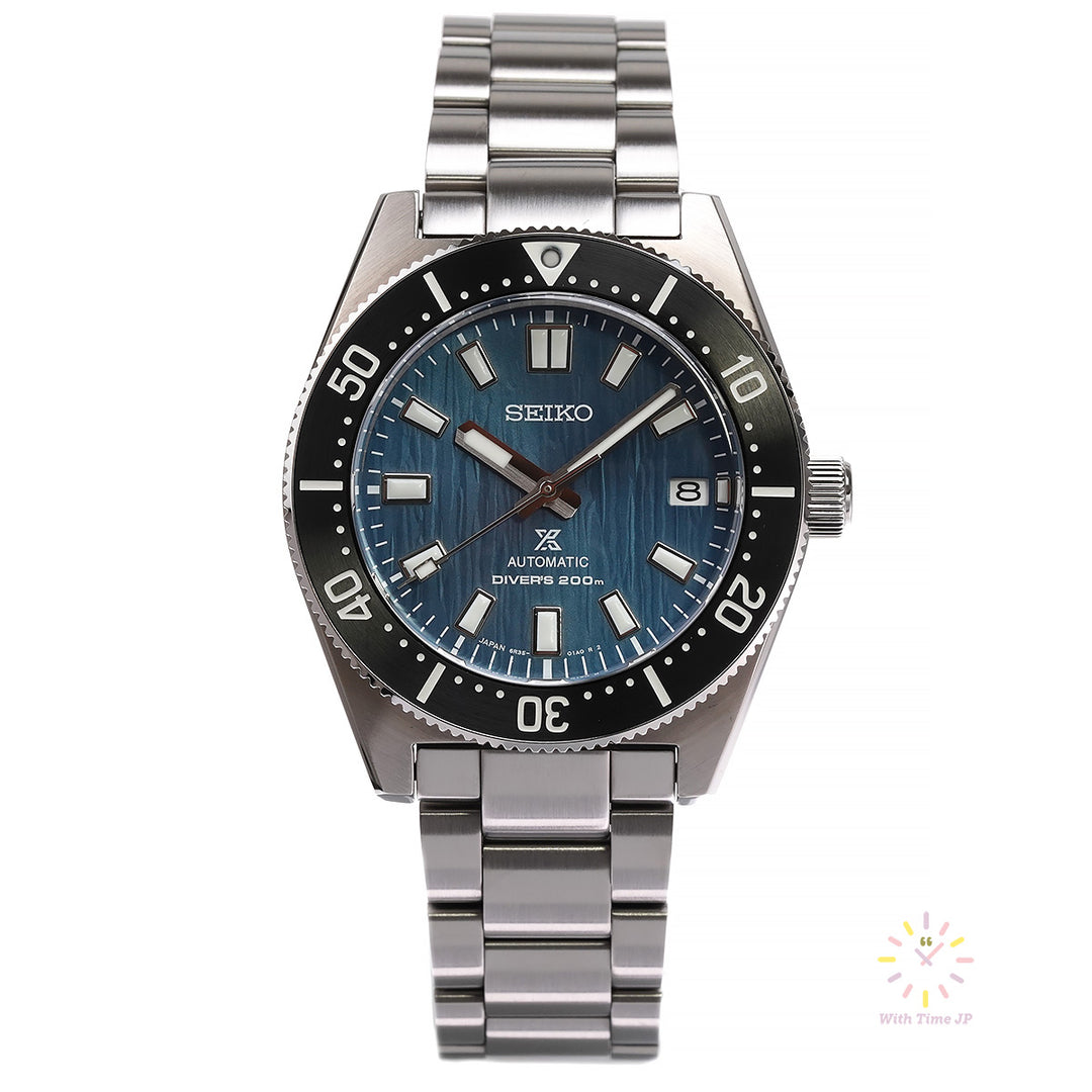 Seiko Prospex SBDC165,Automatic Diver's Watch, stainless steel Case, deep blue Dial, stainless steel Band, Angle in front